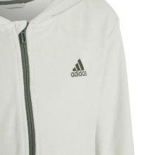 adidas Training Jacket Lounge Velour Lime Green Girls